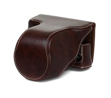 Camera Bag Case For Fujifilm X-A3 Faux Leather Fuji Bag Coffee CC1152C