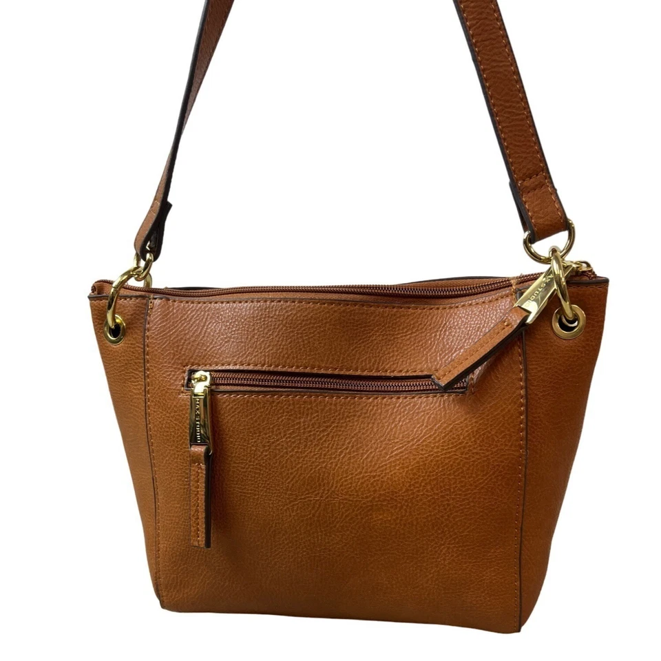Bolso Bandolera Max Studio Mujer Diseñadores Marrón Tostado Con Detalles Tono Dorado Talla M Foto 2 de 4