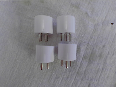 4 Pin Click Base 4 LOT White Porcelain 4-Pin Tube Bases | eBay