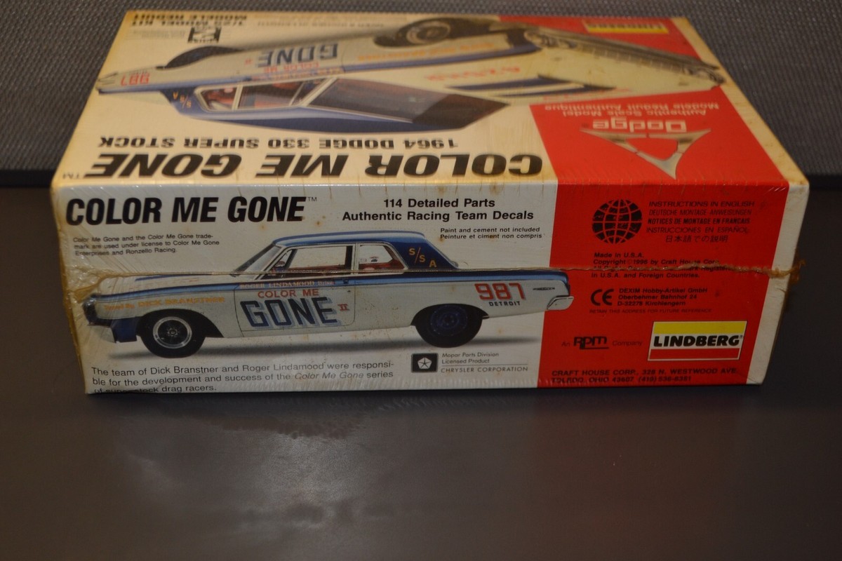 Lindberg 1/25 Scale Model Kit Ramchargers 1964 Dodge 330 SS 
