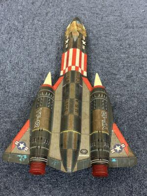 Masudaya Vintage Tin Toy YF-12 JET FIGHTER Showa Retro [Junk] From Japan Rare 04