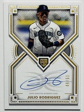 2022 TOPPS DEFINITIVE COLLECTION RC AUTO JULIO RODRIGUEZ /50 #DRA-JR HARD SIGNED