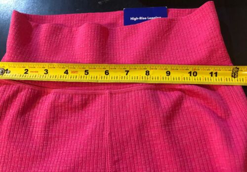 JoyLab rosa Damen strukturierte ausgestellte Leggings Small S hoher Bund extra lang neu mit Etikett - Bild 11 von 18