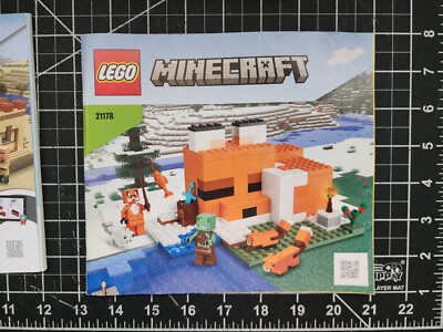 LEGO Minecraft: The Fox Lodge 21178 & 21160 Lot Of 2 Incomplete | eBay