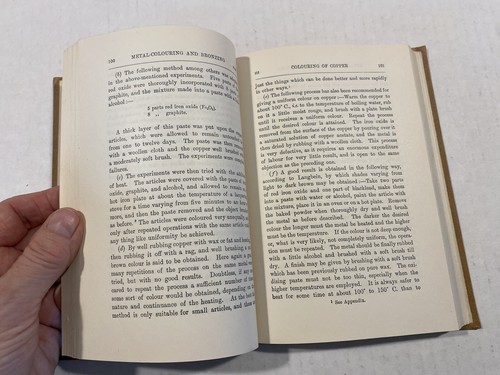 Metal Coloring and Bronzing Vintage 1929 London book owned George A. Pillsbury - Bild 8 von 8