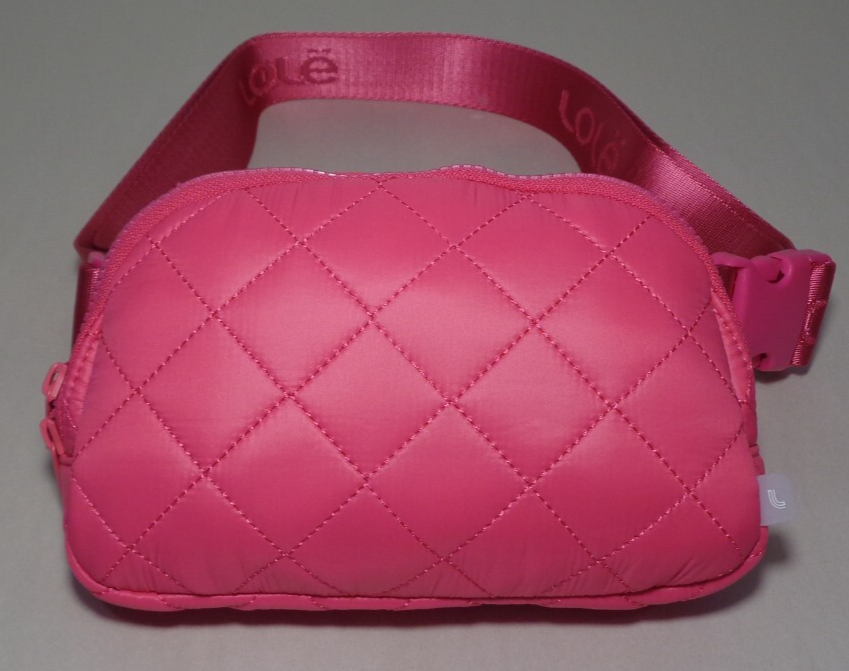 Lolë / Lole / QUILTED / Pink / Nylon / New Men's Belt - Shoulder Bag