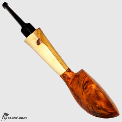 STUNNING SMOOTH DISCUS SMOKING PIPE BY GERMAN MASETR BIER-TOBACCO PIPE