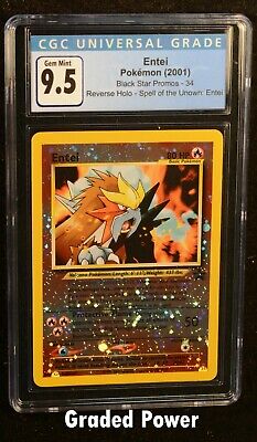 Pokemon Promo Entei Black Star Promo CGC 9.5 Reverse (0143 Pokemon Promo Entei Black Star Promo CGC 9.5 Reverse (0143