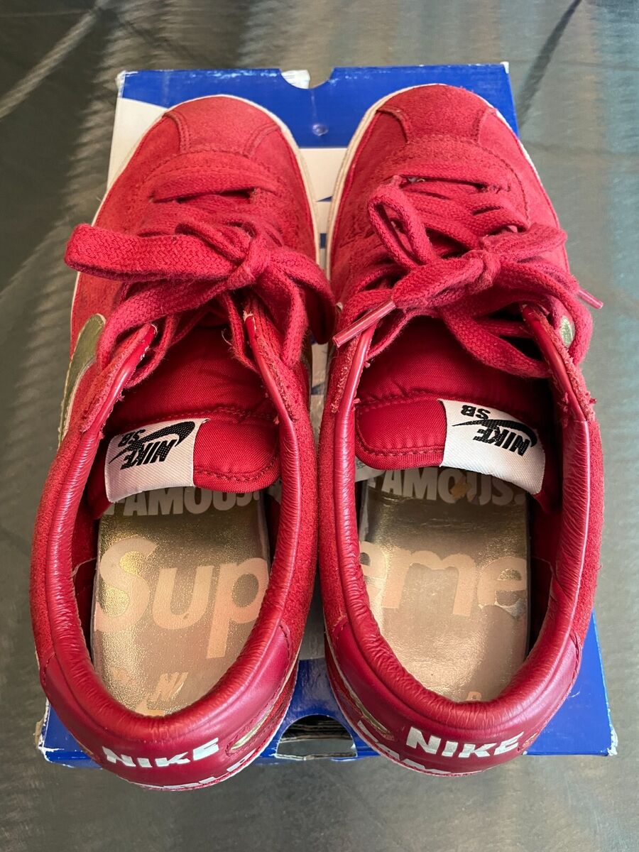 Nike SB Bruin Supreme New York Varsity Red/Gold (363319 671 Nike SB Bruin Supreme New York Varsity Red/Gold (363319 671