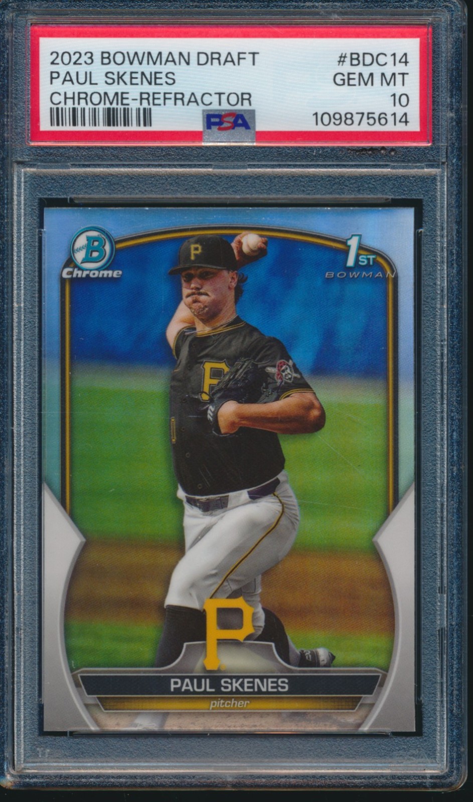 2023 Bowman Chrome Draft Paul Skenes 1st Auto — PSA 10