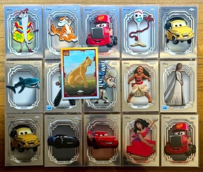 Topps Chrome Disney 2024 Bundle Lot of 16 Cards Cars Moana EX