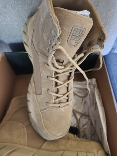 Free Soldier Wander Arbeitsstiefel Größe 11,5 Wüstenbraun Wildleder Herren - Bild 6 von 9