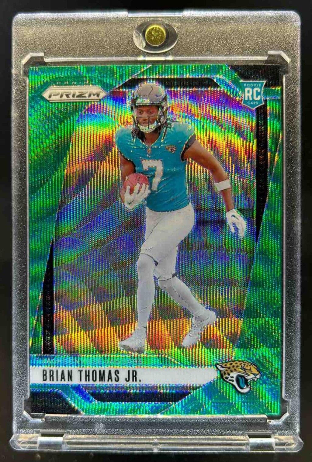 2024 Prizm Brian Thomas Jr. RC Green Wave Rookie #314 Jaguars