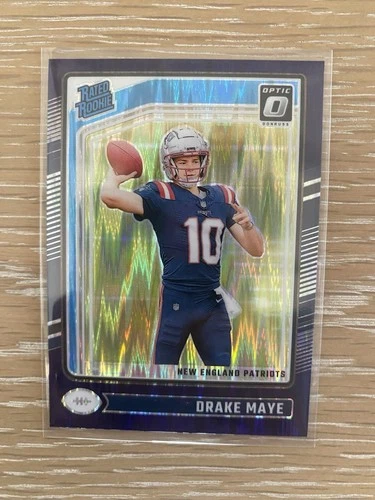Panini 2024 Donruss Optic Drake Maye Rated Rookie Purple Shock Prizm #229
