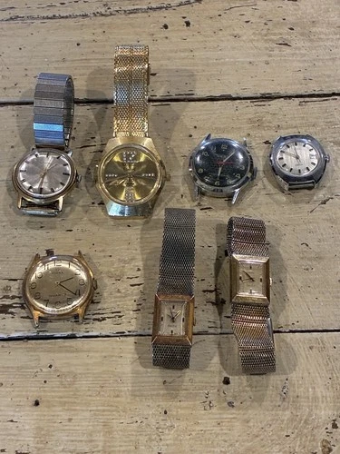 Vintage Lot Of Electric Wrist Watches Men’s Women’s Timex Longine UNTESTED