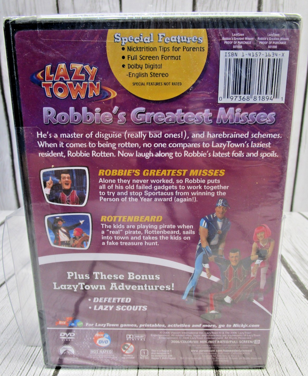 Lazy Town - Robbies Greatest Misses (DVD, 2006) for sale online | eBay