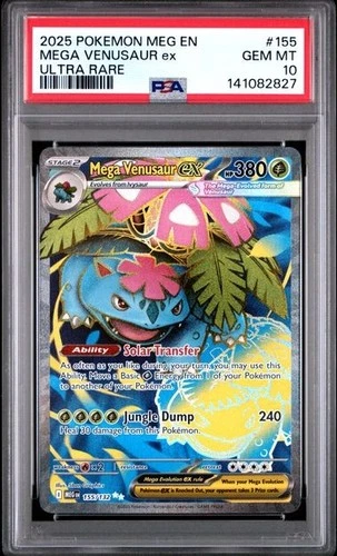 Mega Venusaur EX *PSA 10* Ultra Rare *Mega Evolution* #155 * Pokemon