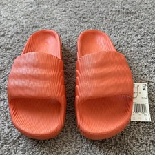 Adidas Adilette 22 Slide Slippers 'Orange' New Size 10 Men’s Unisex Slip On
