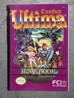 Ultima Exodus Hint Book (Nintendo, 1989) - Vintage NES Strategy Guide