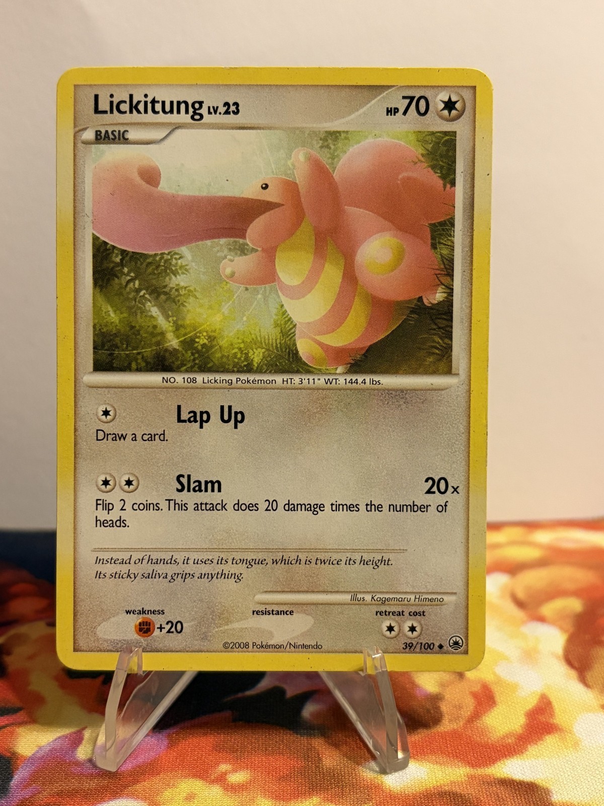 Pokémon TCG - Lickitung Majestic Dawn  39/100 Diamond & Pearl Uncommon - MP