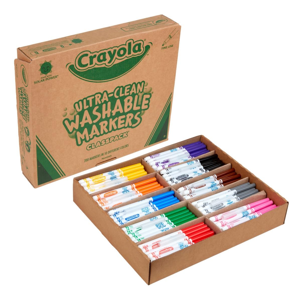 Classpack 200 Count Crayola Ultra Clean 200ct Assorted Colors
