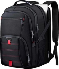 Extra Large Water-Resistant 17.3 Inch Carry-On Laptop Backpack for Men  Women