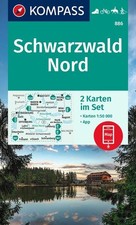 KOMPASS Wanderkarten-Set 886 Schwarzwald Nord (2 Karten) 1:50.000 | deutsch