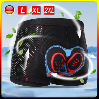 Fahrradhose Herren Radunterhose mit 9D Gepolstert Radlerhose Fahrrad Unterhosen