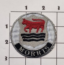 Morrts Patch Black Red Bull Embroidered Iron On Costume Uniform Cosplay Upcycle