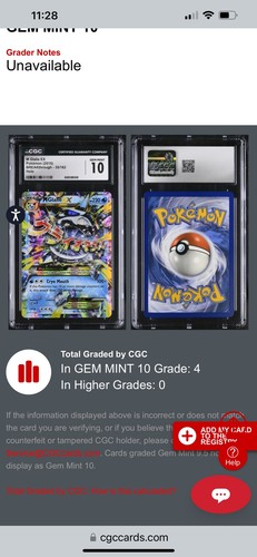M Glalie-EX graded CGC 10 for sale on eBay