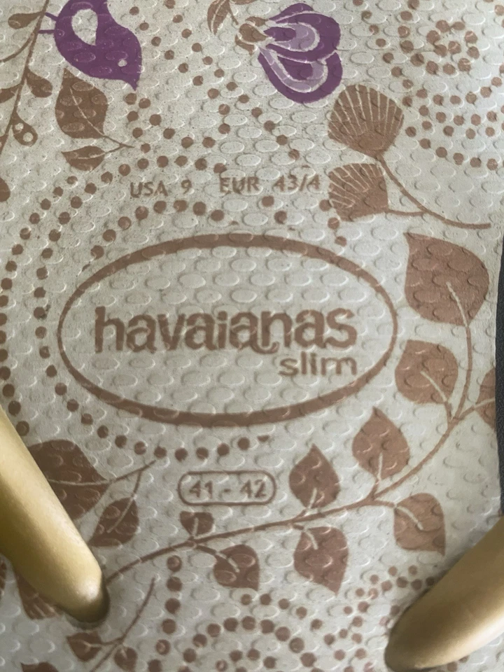 Havaianas Slim 人字拖 9 码 US 紫色 Multi — 第 2/3 张图片