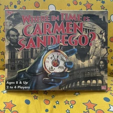 Where In Time Is Carmen Sandiego Board Game 01660 1996 University Games Sealed