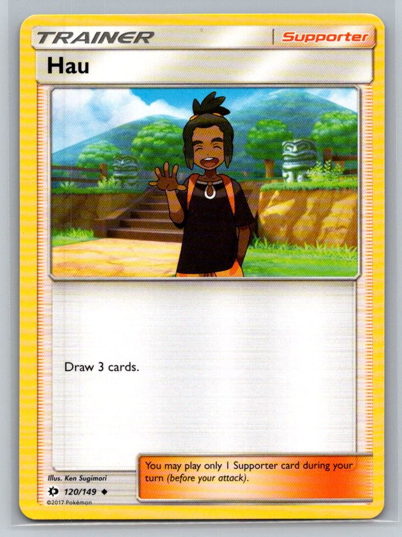 Hau  #120/149 Sun and Moon Base Set - Pokemon Cards G27