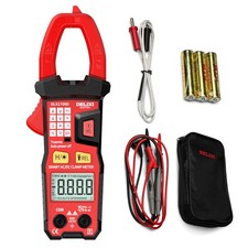 Digital Clamp Meter Tester with 600A AC/DC Current and 600V AC/DC Voltage, 60...