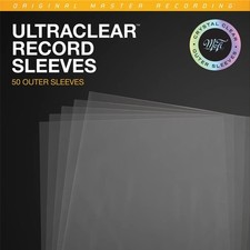 50 PCS UltraClear Record Outer Sleeves Crystal Clear MOFI MFSL Vinyl Cover