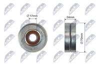 NTY Spannrolle, Keilrippenriemen U.A. FüR Seat, Skoda, VW
