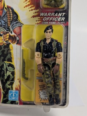 Original 1985 Hasbro GI Joe Flint ANAH Carded Action Figure (Worn