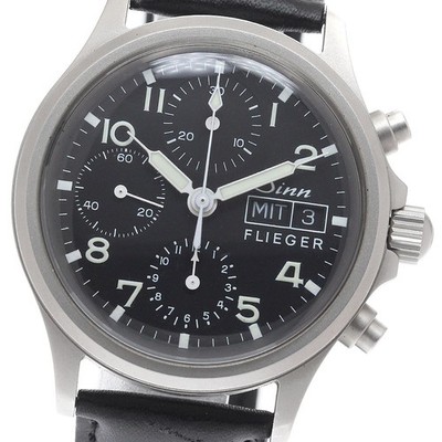Sinn Flieger 356.FLIEGER Chronograph black Dial Automatic Men's Watch_945332