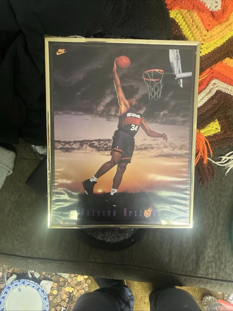 Charles Barkley Basketball Phoenix Suns Vintage Sports Posters for