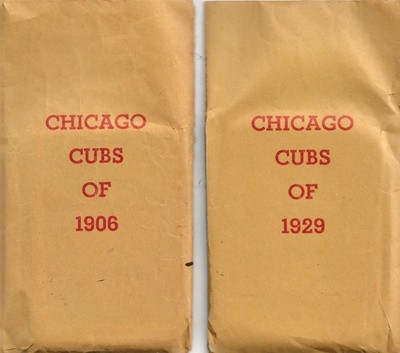 APBA GREAT TEAMS 1906 CHICAGO CUBS & 1929 CHICAGO CUBS 20 PLAYER EACH TEAM