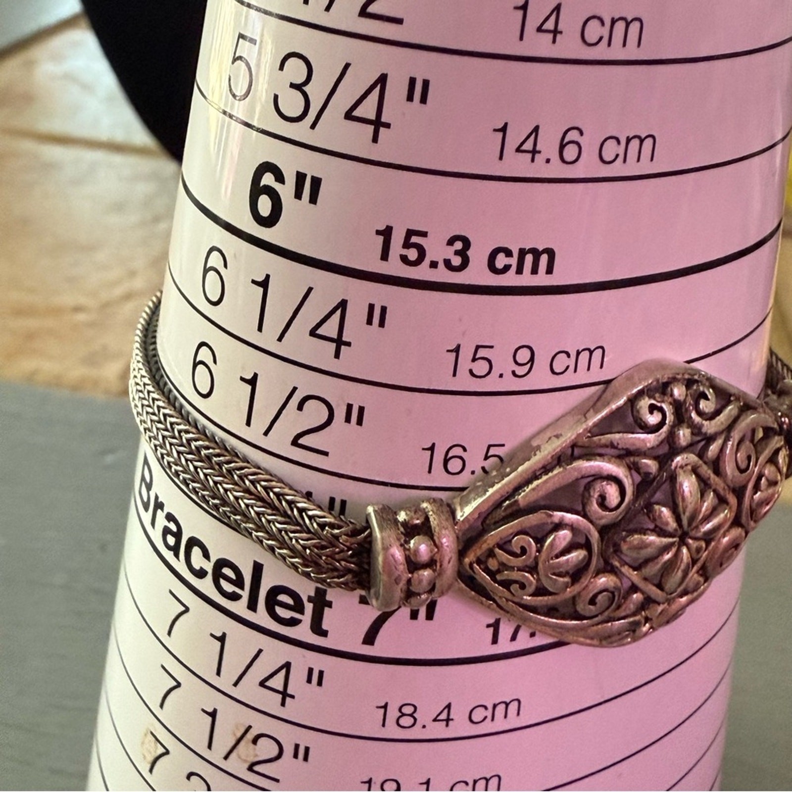 925 Sterling Silver Toggle Multi Chain Bracelet - image 5