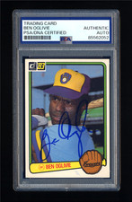 BEN OGLIVIE SIGNED 1983 DONRUSS BASEBALL CARD PSA/DNA AUTO MILWAUKEE BREWERS HOF