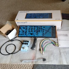 Behringer PROTON Analog Paraphonic Semi-Modular Synthesizer w/ reverb pedal 