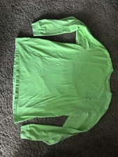 MENS VINYARD VINES LIME GREEN BLUE LONG SLEEVE TSHIRT WHALE SIZE L LARGE