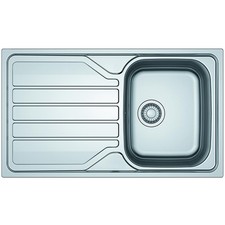 Franke FLASH FLN 611-86 Stainless Steel Inset Reversible Kitchen Sink 860x500mm