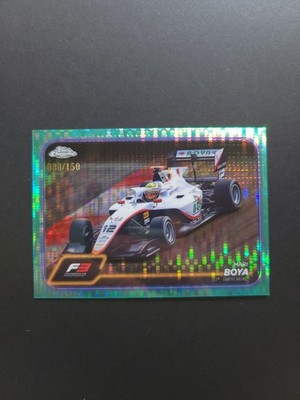 2024 Topps Chrome Formula 1 F3 Cars Aqua Sonar Refractor /150 Mari Boya #126