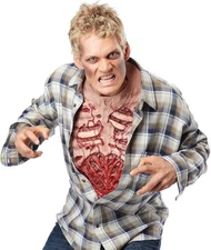 California Costumes Men's Zombie Chest One Size, Flesh/Red 