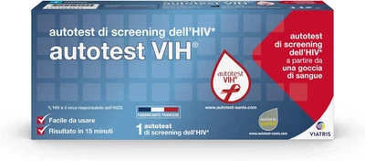 Autotest HIV Test Rapido HIV, AIDS Manager, 1 Unità (Confezione Da 1)