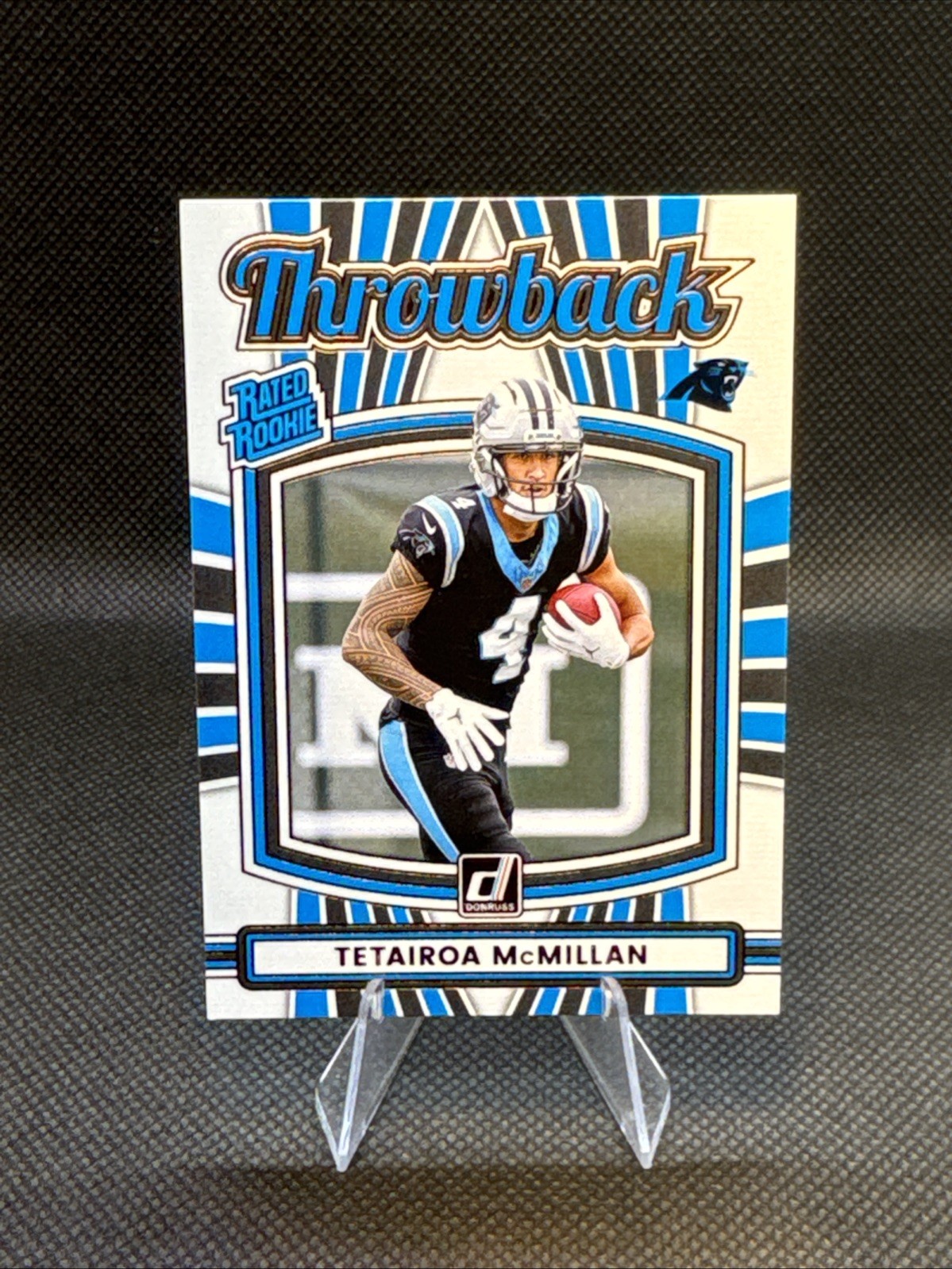 2025 Panini Donruss Tetairoa McMillan Rated Rookie Throwback #32 RC