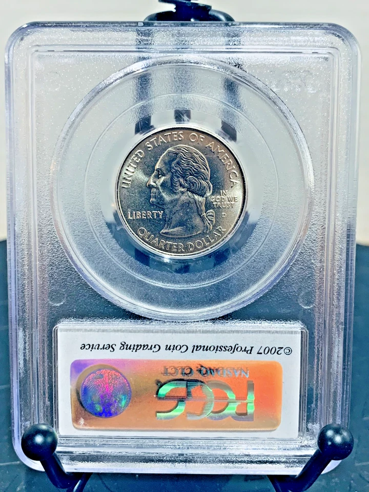 2007-D Washington Quarter Washington Satin Finish PCGS MS68 #13342912 - Image 2 of 2